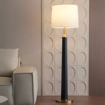 Nordic Leather Floor Lamp (E27) for Cozy Modern Living