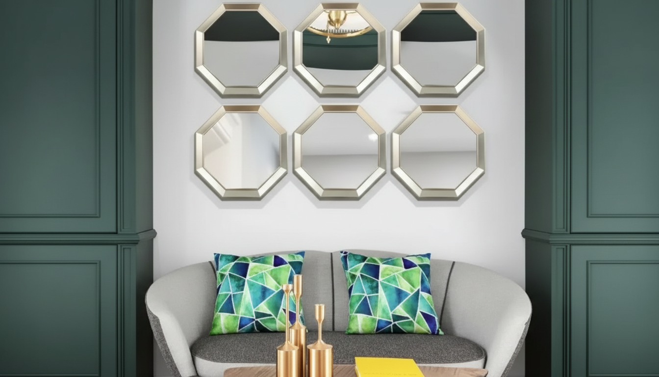 Geometric Mirrors for Living Rooms: Placement & Styling Tips
