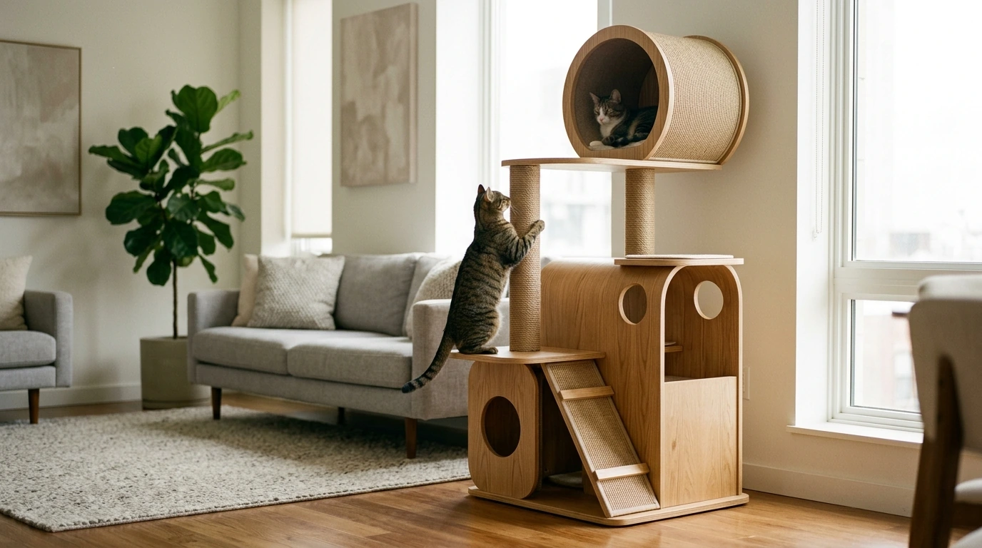 Spacecraft Wooden Cat Tower Guide: Sisal & Setup Tips